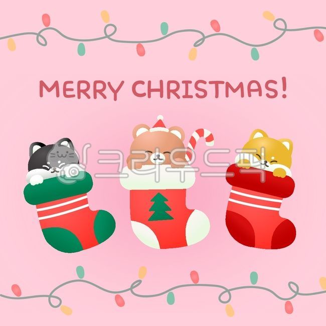 크리스마스,동물,12월,겨울,귀여운,양말,조명,캐릭터,성탄절,연말,이벤트,산타,광고,카드뉴스,메세지,일러스트,광고디자인,디자인,곰캐릭터,문구,글귀,곰,곰돌이,강아지,개,사탕,크리스마스양말,수면양말
