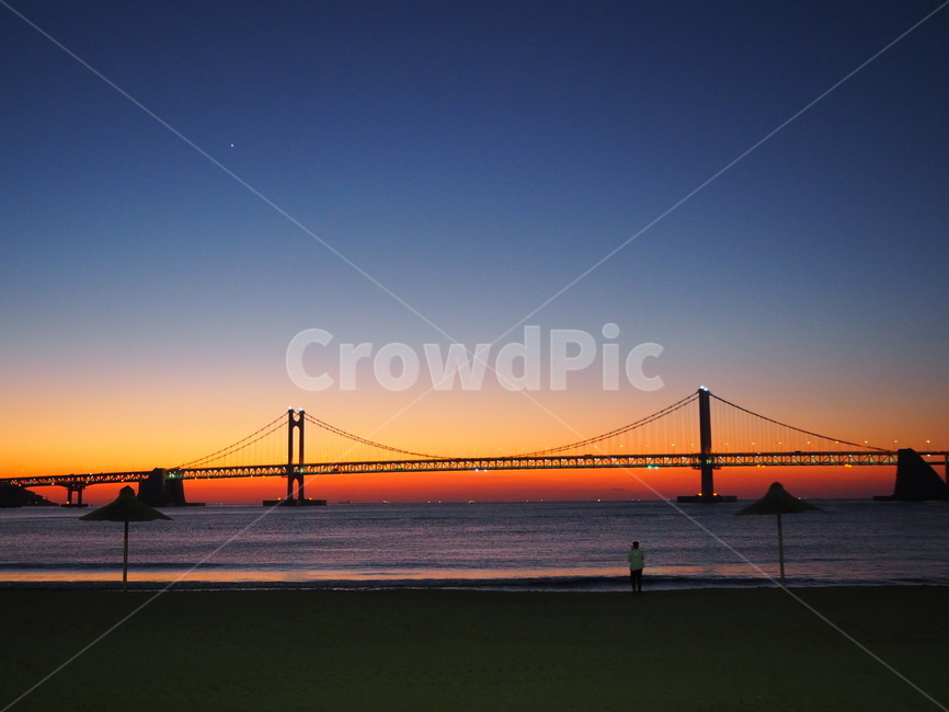 광안리,일출,일몰,바다,해변,자연,풍경,nature,landscape,야경,밤,nightscape,night,건축물,건물외관,exterior,building,structure,architecture,construction,건물,bridge,다리