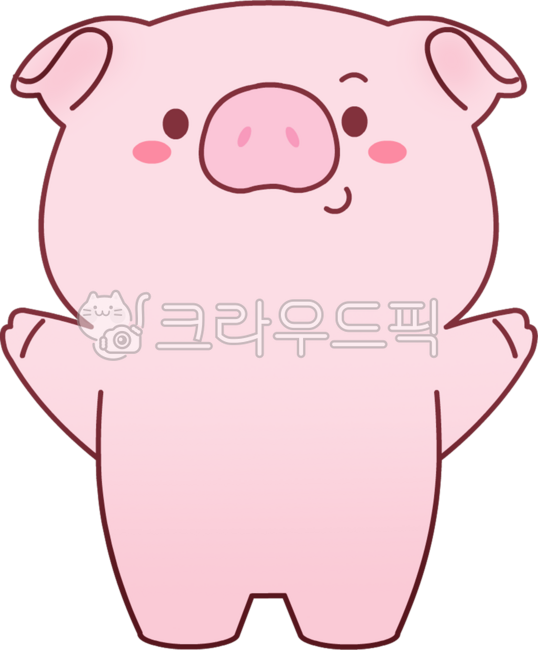 돼지,복,캐릭터,귀여운,포유류