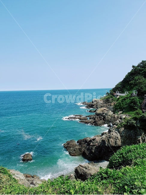 하늘,구름,바다,배경,올레길,둘레길,산책,부산,풍경,자연,맑음,파도,바위,나무,풀,청량,에메랄드,하늘색,sky,blue,nature,자연,풍경,nature,landscape,promontory,곶,outdoors,옥외