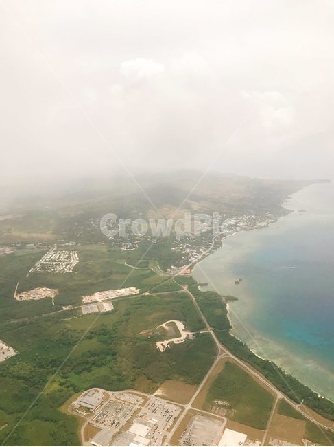 하늘,비행기,괌,바다,자연,자연,풍경,nature,landscape,outdoors,옥외,경치,scenery,aerial view,조감도