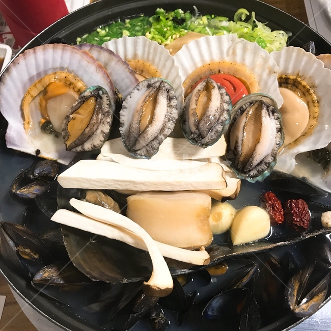 해산물,전복,조개,관자,해물탕,seafood,abalone,clam,muscle