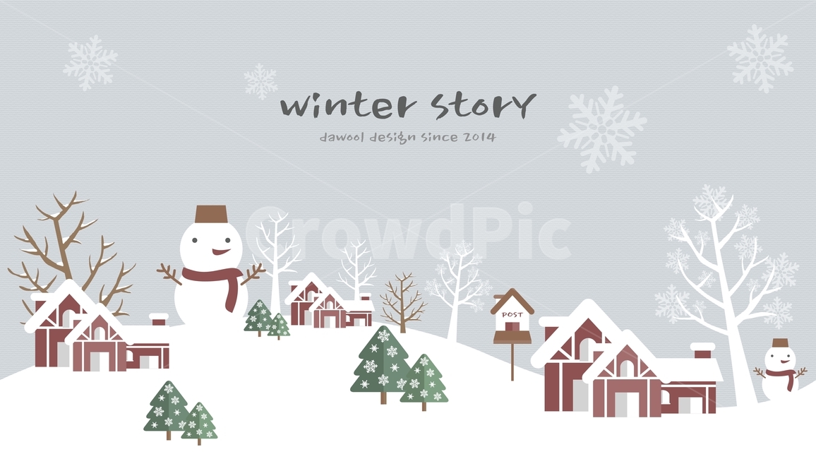 눈사람,눈결정,집,나무,겨울,플랫디자인,일러스트,겨울,계절,winter,season,그래픽,일러스트레이션,graphic,illustration