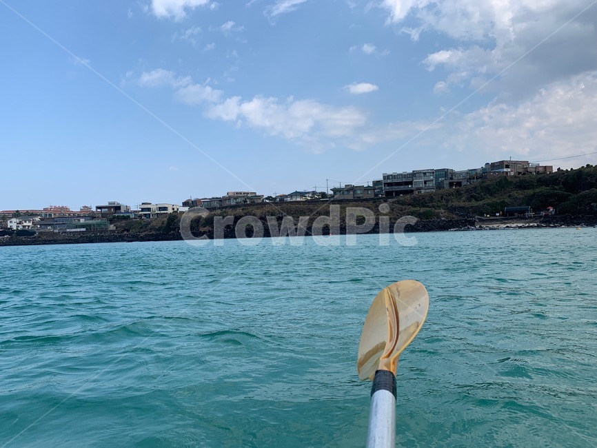카약,카누,배,바다,지평선,노젓기,제주도레저,제주도바다,항해