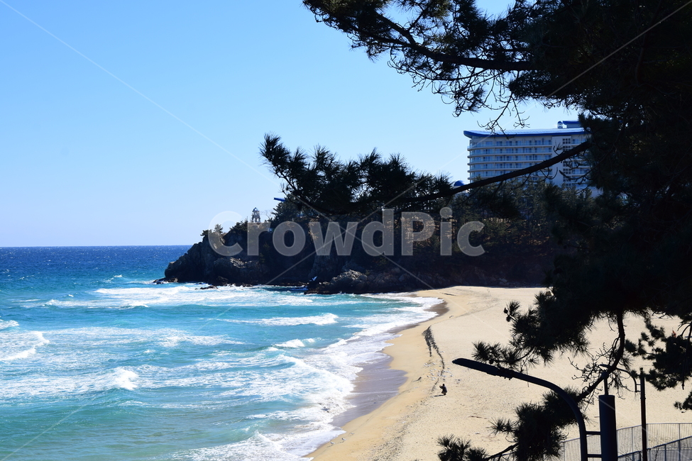 해수욕장,바다,해변,바닷가,파도,동해바다,sea,seashore,호텔,쏠비치호텔,해안,푸른바다,파란바다