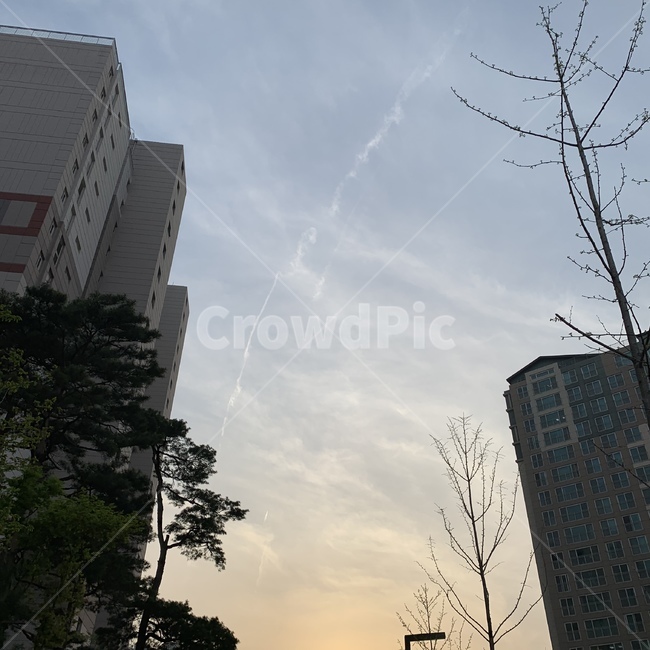 노을,구름,하늘,자연,공원