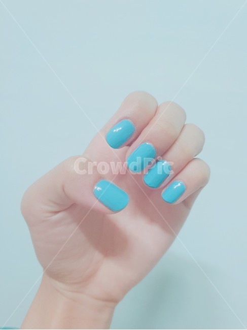네일,손,하늘색,메니큐어,손톱,뷰티,미용,beauty treatment