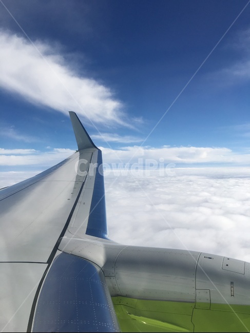 비행기,여행중,제주도여행,구름,맑은하늘,설레임