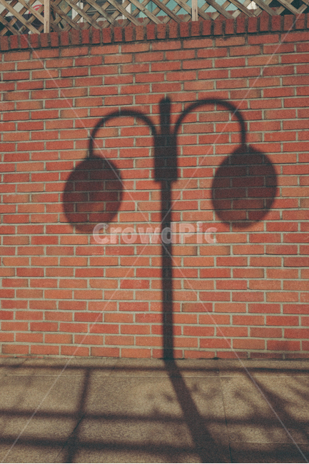 벽돌,brick,그림자,shadow,전등