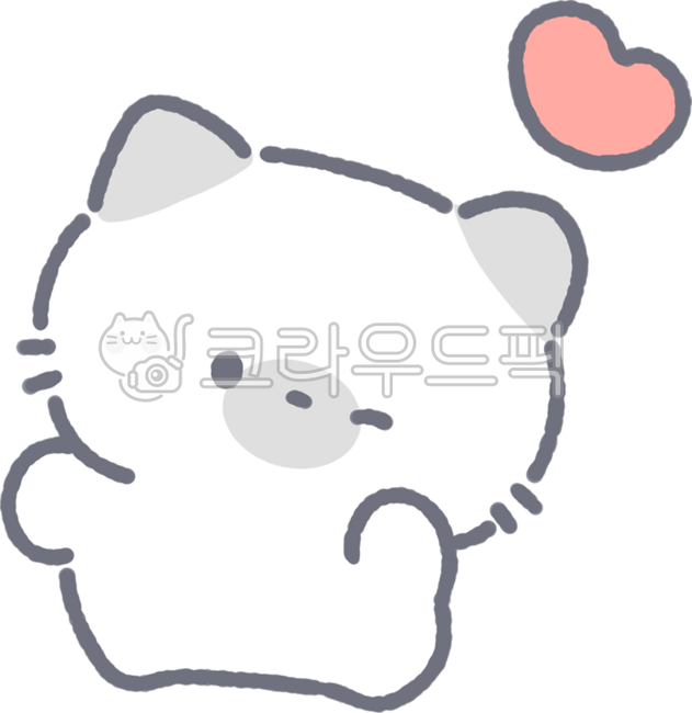 Cute,animal,cat,emoticon,I love you,heart