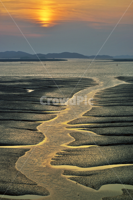 영종도,서해,인천,정서진,일몰,석양,갯벌,갯골,썰물,바다,자연,풍경,nature,landscape