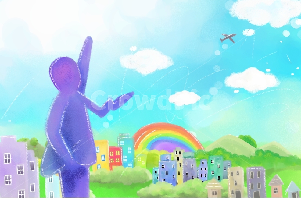 비즈니스,비즈니스맨,회사원,회사,남자,사람,대기업,직장인,직장,경영,영업,기업,워크,업무,금융,근로자,비전,진취,노력,젠틀맨,거래,계약,페인터,일러스트,회화,삽화,그림,상황,캐릭터,출장,여행,그리움,보냄,이별,배웅,마중,공항,비행기,떠남,떠나보냄,희망,타국,먼곳,도약,미지의세계,상쾌함,항공기,하늘,구름,도시,동산,무지개,세계화,꿈,나래,동료,친구,아쉬움,그래픽,일러스트레이션,graphic,illustration