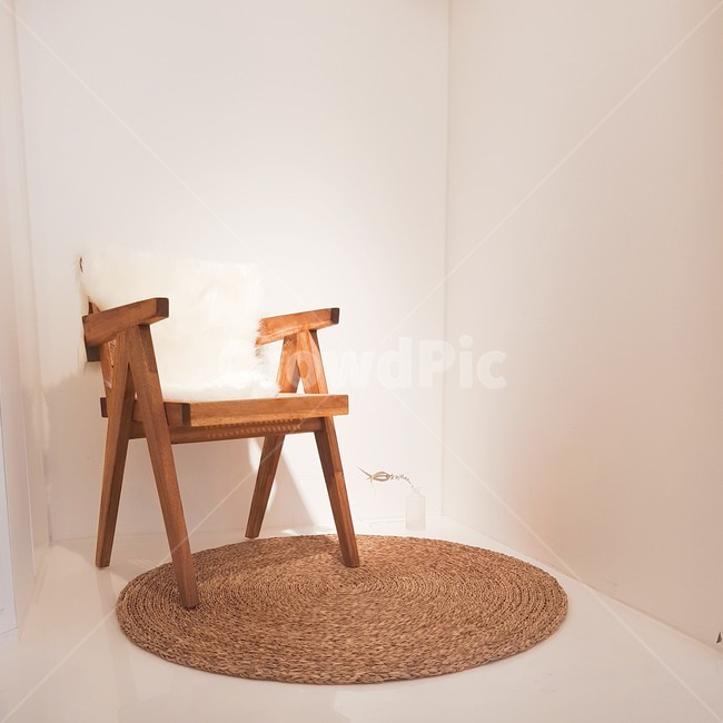 의자,흰배경,감성사진,인테리어,나무의자