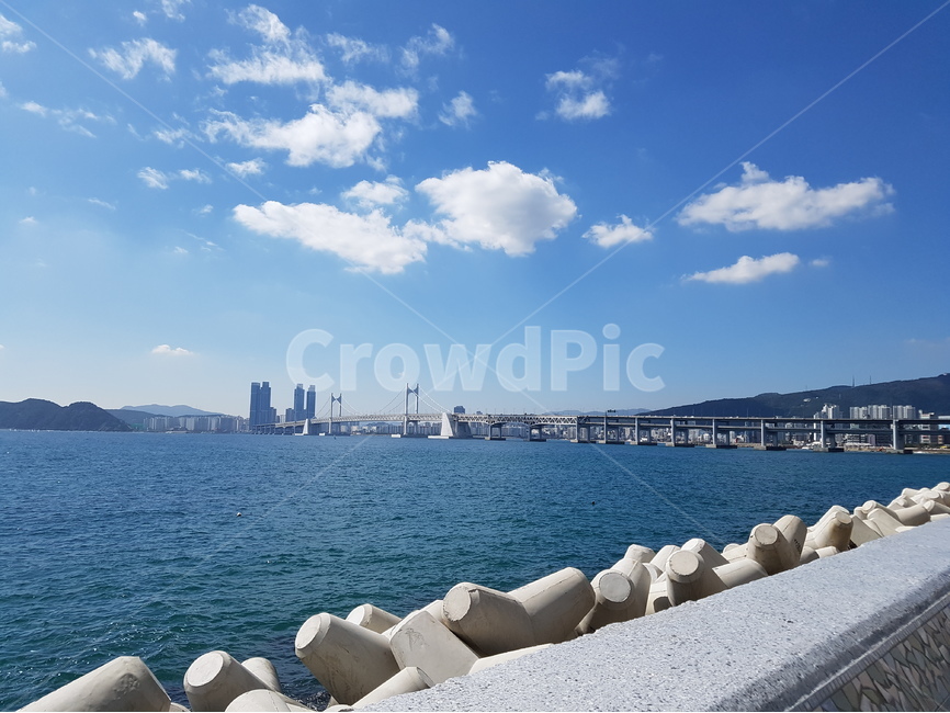 바다,구름,하늘,방파제,다리,도시,풍경,city,landscape,한국도시풍경,한국도시경관,korea cityscape,water,물