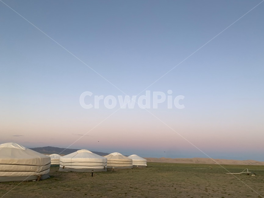 몽골,일출,게르,분홍,하늘,여름,겨울,tent,텐트,camping,캠핑