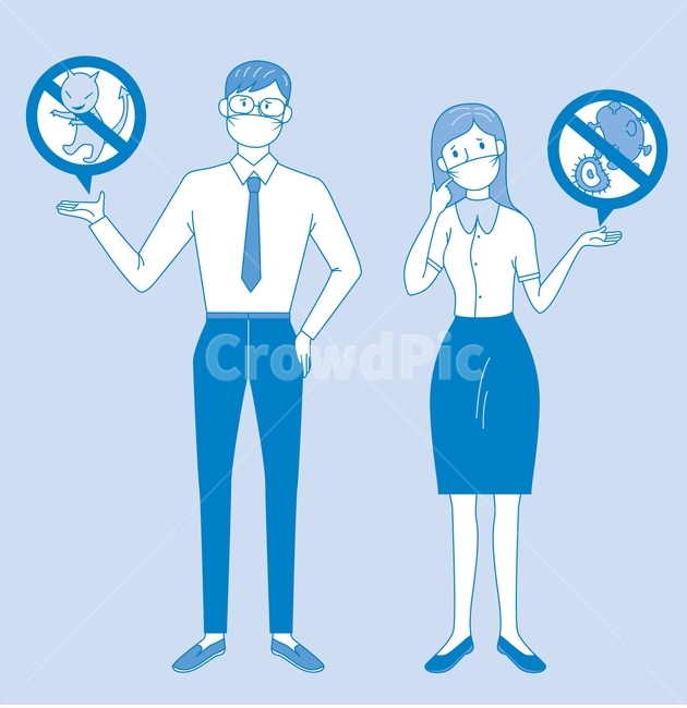 바이러스,공포,감기,코로나,위생,청결,박테리아,콧물,기침,손,세균,회사,감염,위험,전염,사무실,청결제,비누,소독,마스크,씻기,개인위생,열,해독,손씻기,해열,감기약,사람,남여,오피스,직장동료,직장,동료,근무,일,의료,의학,병원,medical,hospital,clinic,비즈니스,사업,business,service,work,그래픽,일러스트레이션,graphic,illustration