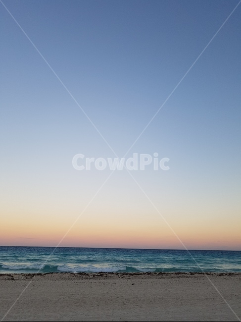 Beach,ocean,sunset,sight,twilight