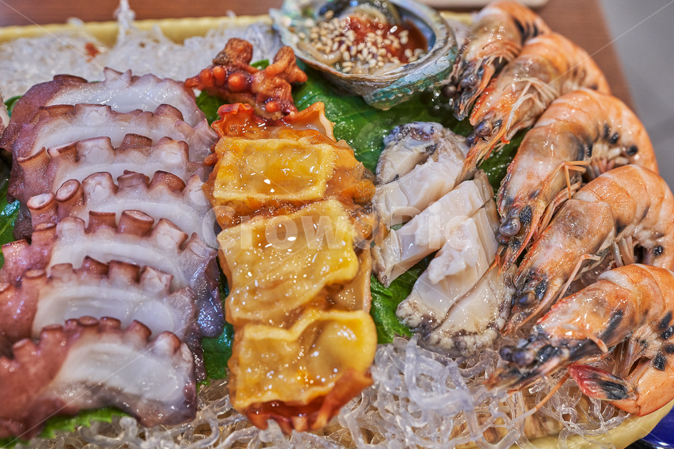 해산물,수산물,문어,새우,멍게,해삼