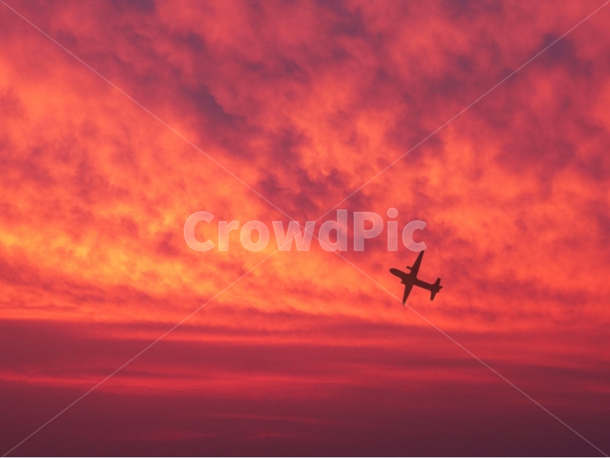 노을,저녁노을,비행기,비행,flying,상승,날개,하늘,붉은노을,sky,red,cloud,구름,wing,plane