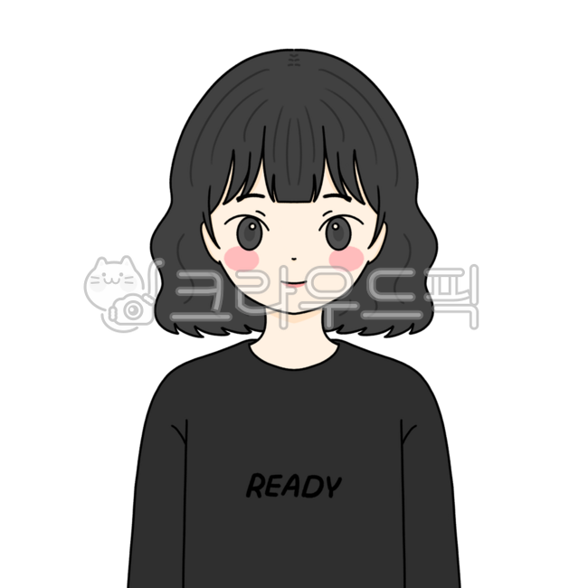 소녀,소녀일러스트,여자,여자캐릭터,여자일러스트,캐릭터,일러스트,여자드로잉,드로잉,라인드로잉,그림,얼굴,표정,단발머리,graphic,그래픽,픽셀,검정