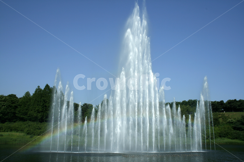 호수,여름,식물,물결,공원,분수,무지개,하늘,자연,풍경,nature,landscape,water,물,fountain