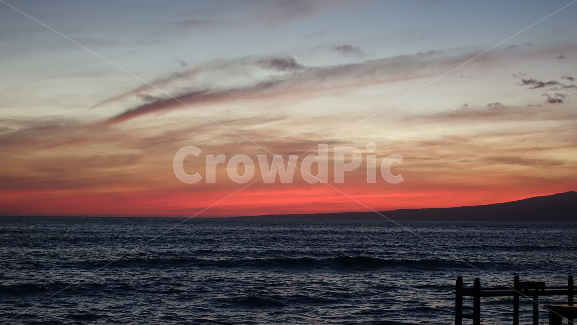 하늘,일출,바다,sky,sunset,sea,ocean,dawn,red,blue,빨강,파랑,노을,태평양