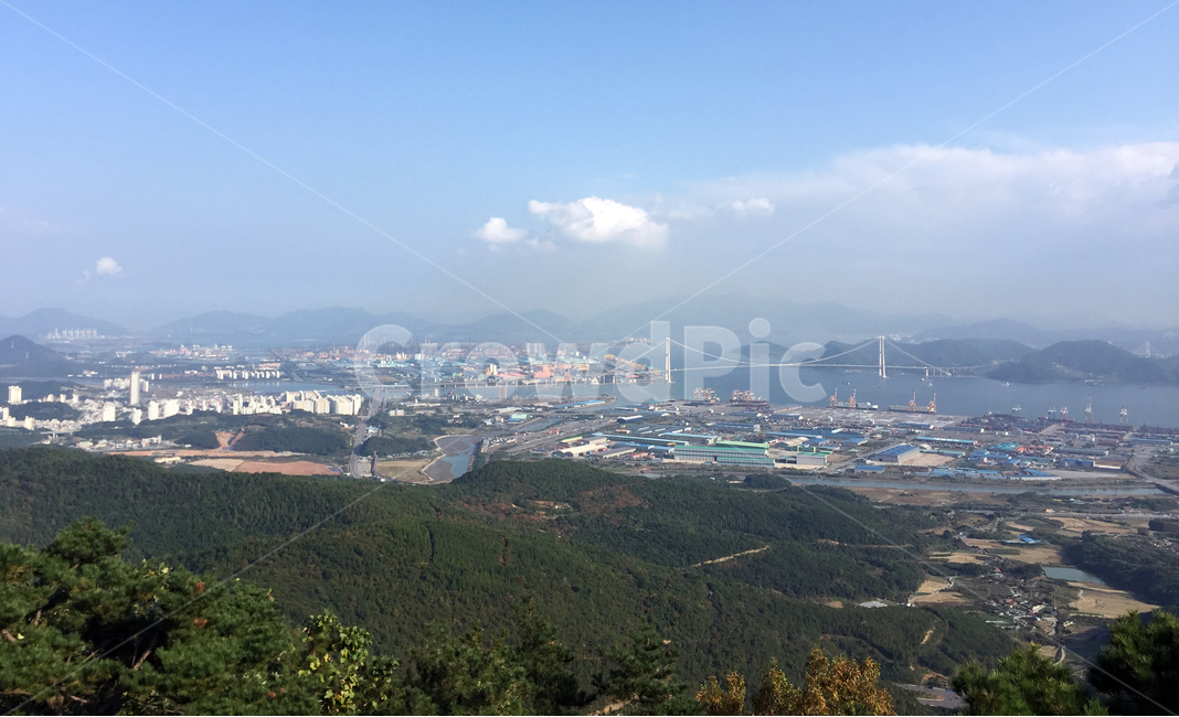 풍경,이순신대교,도시풍경,하늘,구름,도시,산,도시,풍경,city,landscape,한국도시풍경,한국도시경관,korea cityscape,nature,자연,outdoors,옥외,경치,scenery,aerial view,조감도
