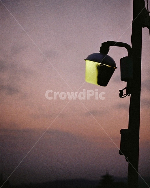 가로등,노을,일몰,해질녘,하늘,야경,밤,풍경,nightscape,night,landscape