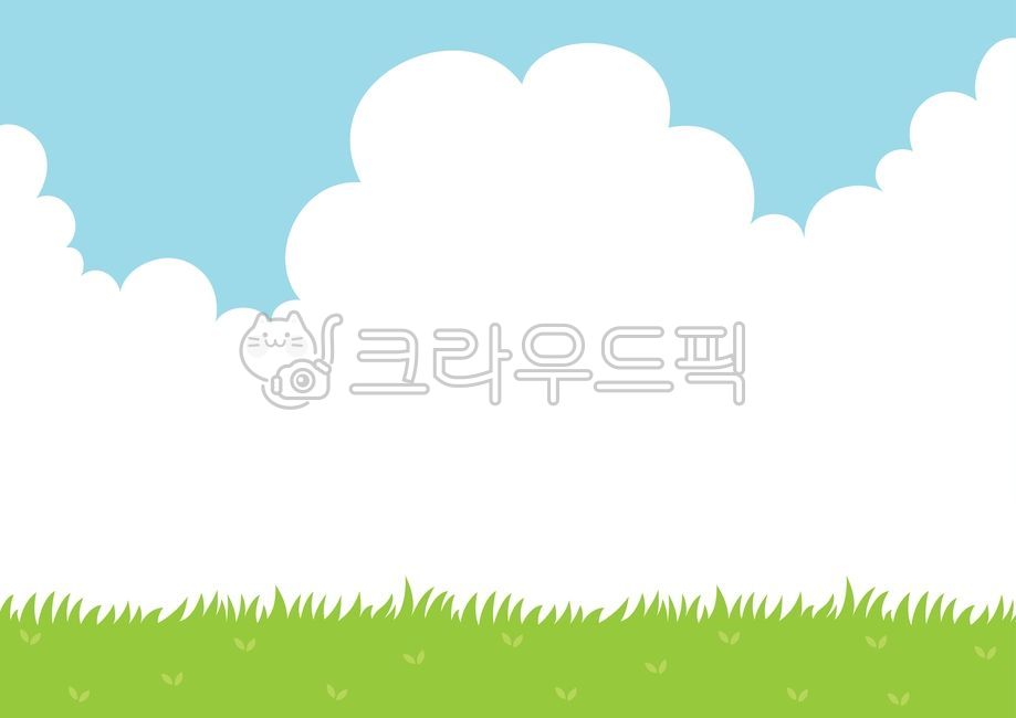 하늘,잔디,구름,자연,배경,뭉개구름,풀밭,초록,봄,여름,풍경,백그라운드,일러스트레이션,sky,grass,cloud,illustration,background,vector,그래픽,일러스트레이션,graphic,illustration