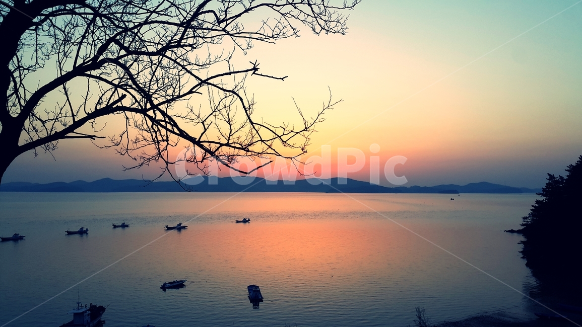 석양,노을,바다,배,물결,붉은노을,저녁,야경,sunset,sea,nightview,자연,풍경,nature,landscape,outdoors,옥외,transportation,교통,vehicle,차량,boat,보트,dawn,새벽,red sky,붉은 하늘,일몰,sky,하늘,dusk,황혼