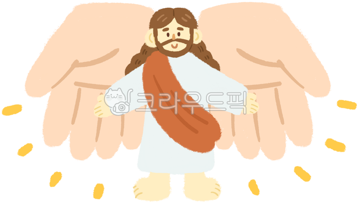 보냄,예수님,독생자,예수,하나님,구원자,손바닥,등장