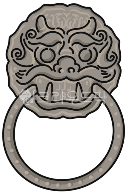 Mask,doorknob,old doorknob,mask painting,mask illustration,Gyeongju Bulguksa,Gyeongju Bulguksa painting,Gyeongju Bulguksa doorknob,old treasure,Gyeongju Bulguksa doorknob painting