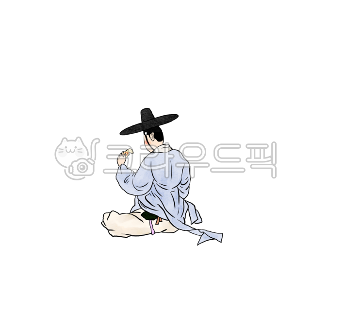 동양화,수묵화,수묵일러스트,일러스트,먹그림,갓,한복,저고리,동양화일러스트,사람,남자,그림,먹그림일러스트,한국화,아트,드로잉