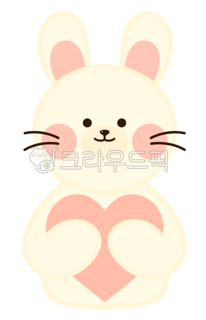 동물,동물일러스트,인형,하트,하트일러스트,귀여운일러스트,토끼,토끼일러스트,rabbit,귀여운토끼