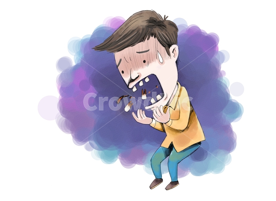 medical,facial expression,source,pen drawing,clip art,situation picture,cold sweat,pastel,character,drawing,action,teeth,handmade,prevention,app,surprise,bad breath,hand drawing,feeling,tooth loss,whitening,painter,watercolor,person,toothache,crying face,