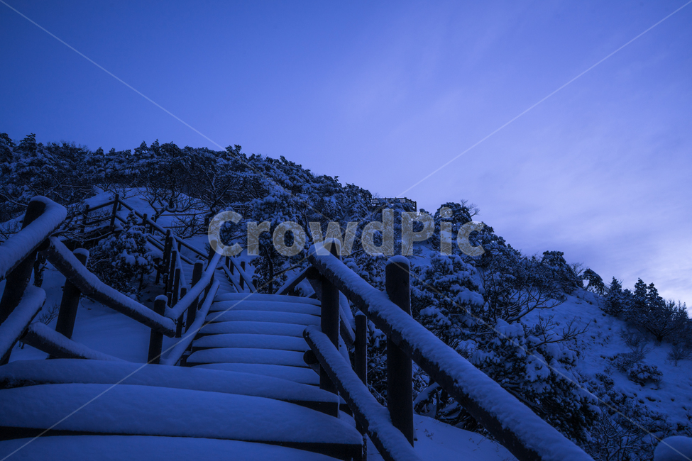 설경,길,여명,주왕산,감성,겨울,눈,눈길,계단,자연환경,국립공원,겨울,계절,winter,season