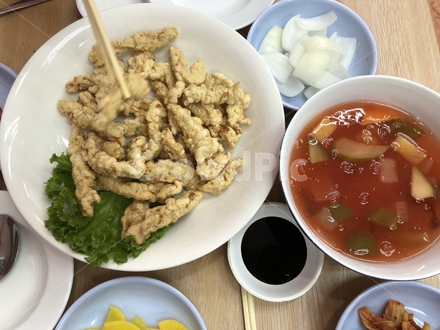 음식,탕수육,중화요리,소스,간장,파