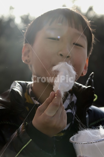 솜사탕,역광,감성,겨울,빛