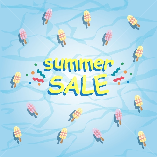 아이스크림,여름,세일,이벤트,수영장,물결,일러스트,배경,여름,계절,summer,season,그래픽,일러스트레이션,graphic,illustration