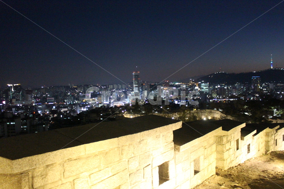 서울,야경,밤,성곽,도시,도성길,한양도성,동대문
