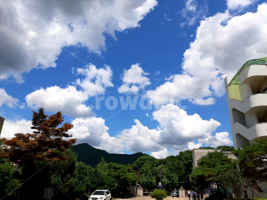 하늘,파랑,구름,하늘색,흰색,파란하늘,높은하늘,미세먼지없는하늘