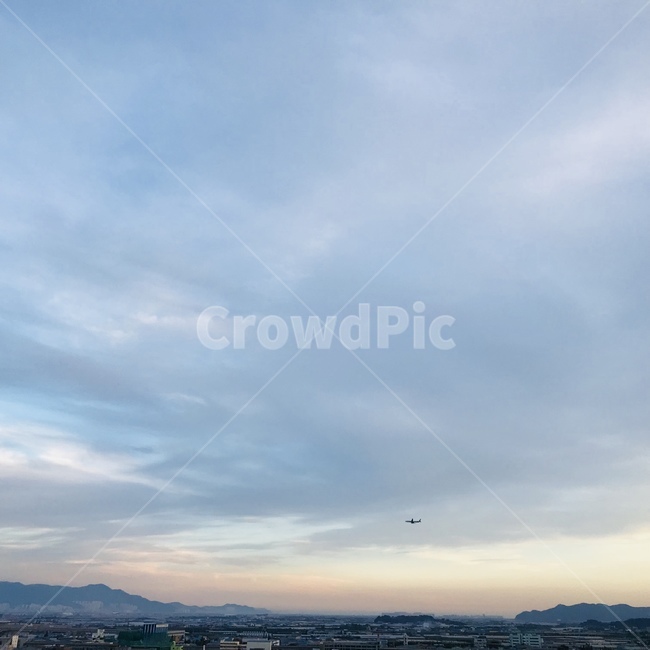 일몰,풍경,하늘,자연,색,도시,city,감성,비행기,구름,자연,풍경,nature,landscape,outdoors,옥외