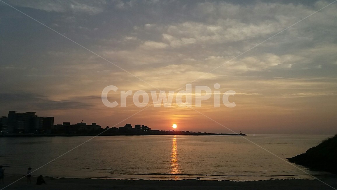 바다,노을,해변,바닷가,저녁,해질녘