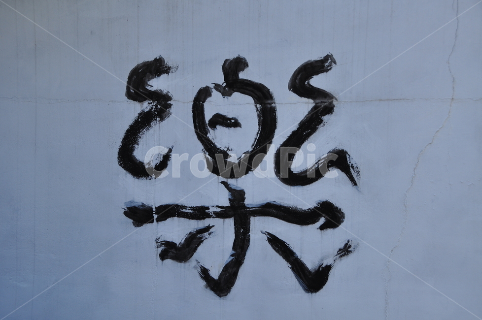 한자,락,낙서,벽,글자