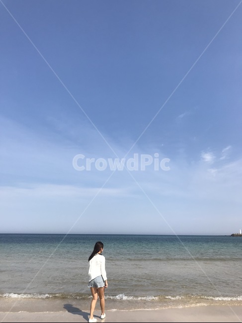 휴가,제주도,jejuisland,jeju,바다,인물,여자,뒷모습,여름