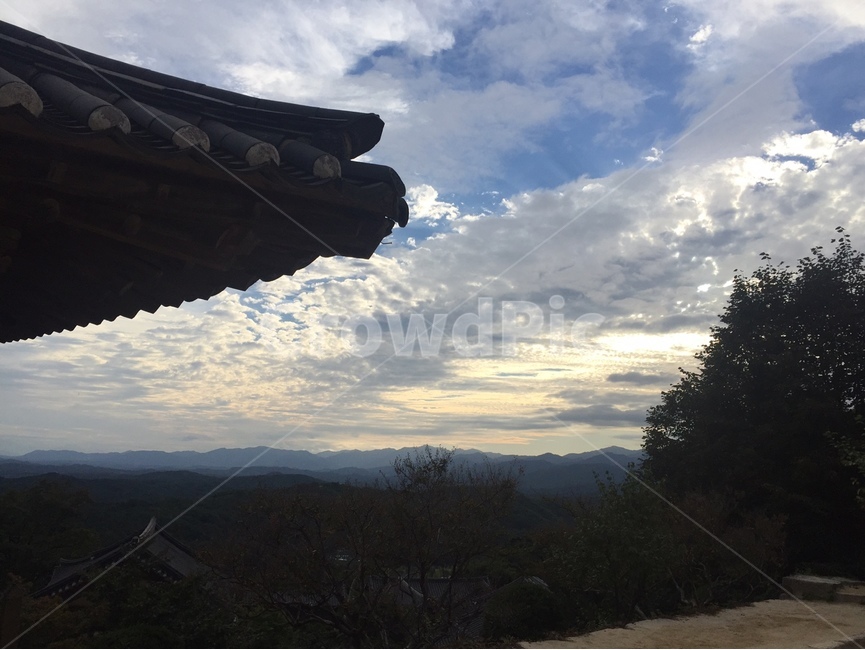 기와,한옥,처마,구름,전통가옥,부석사,영주부석사,자연,nature,outdoors,옥외