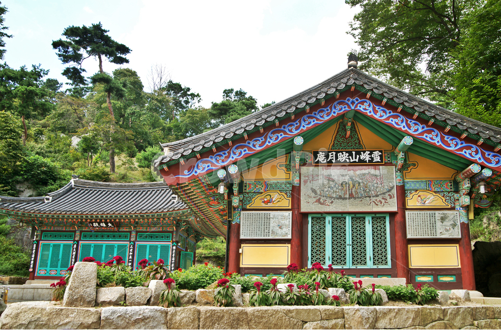 아미타전,영월암,설봉산,이천,사찰,불교사찰,축대,단청,암자,산사