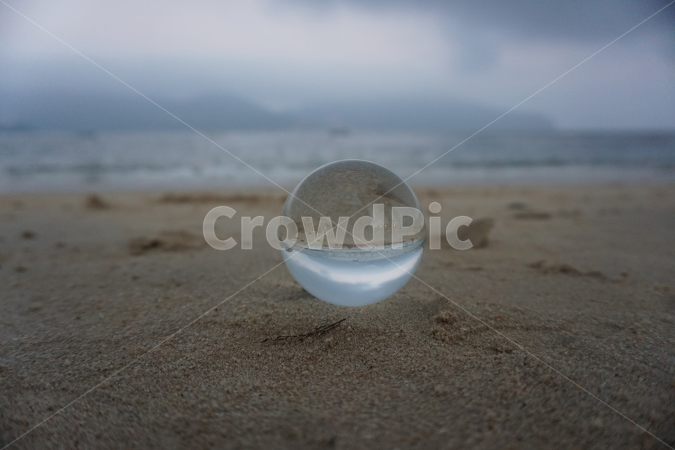 유리구슬,해변,바다,모래사장,흐림,해변,바다,beach,sea