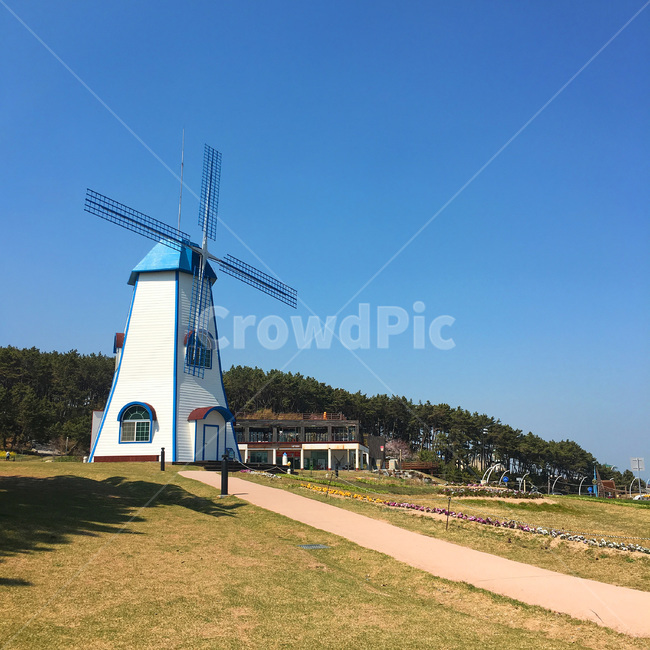 간절곶,하늘,풍차,파란풍차,울산,간절곶풍차,nature,windmill,건축물,건물외관,exterior,building,structure,architecture,construction