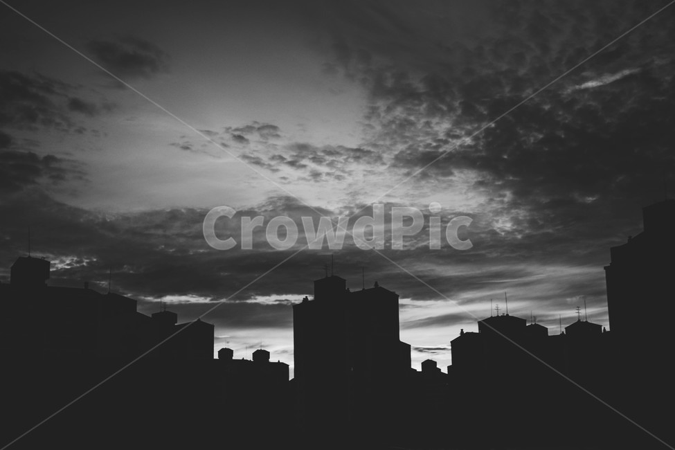 일출,아름다움,풍경,흑백,느낌,감성,도시,풍경,city,landscape,실루엣,그림자,silhouette,shadow,흑백,모노톤,monochrome,black and white
